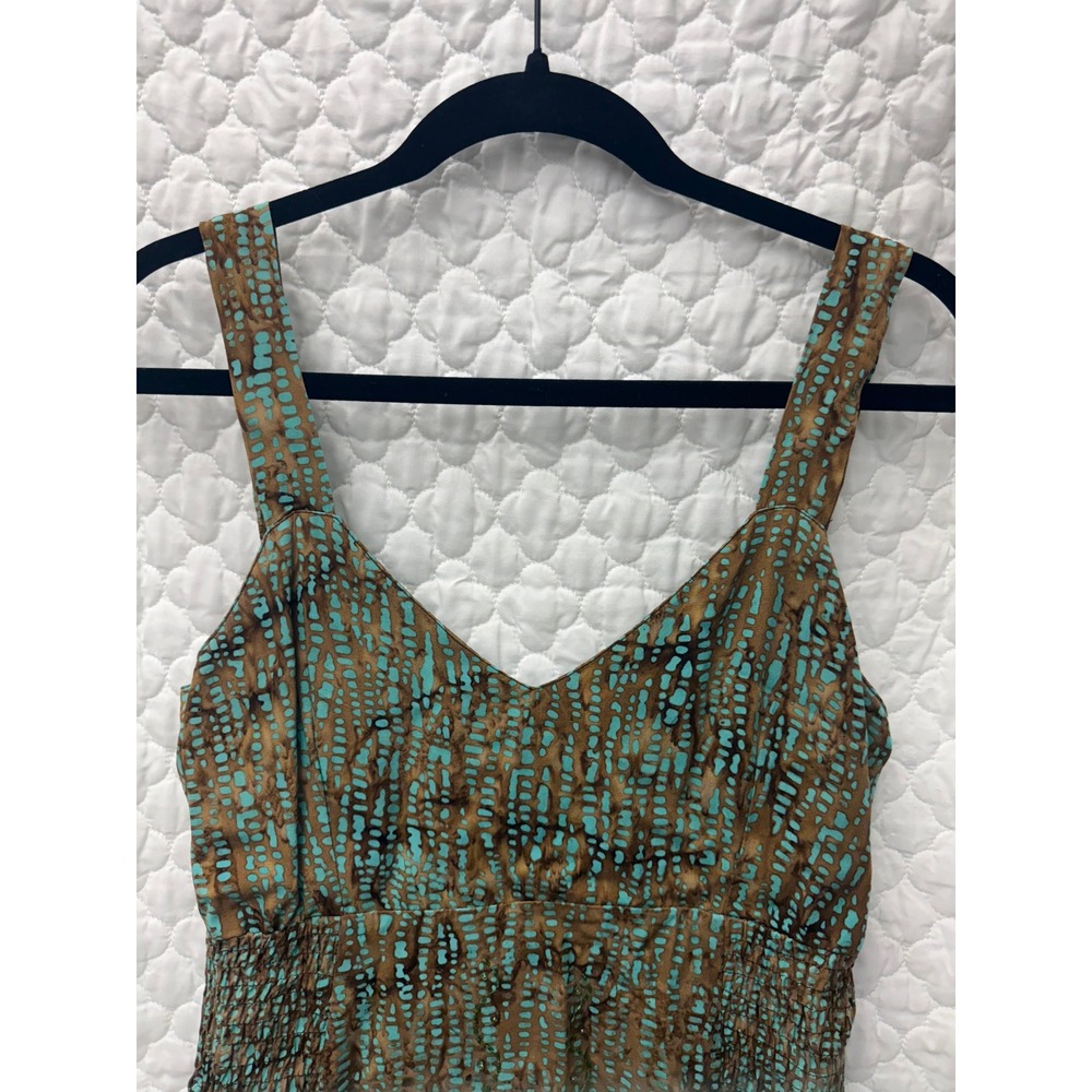 Bali Batik Hand-Painted Sundress Size Small –‎ Artisan Resort Wear Summer Dress - Picture 3 of 10